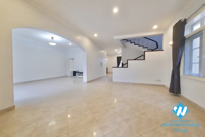 Large airy house for lease in Ciputra compound, Tay Ho, Hanoi- semi furnished.